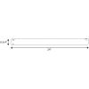 Progress Lighting AirPro Ceiling Fan Downrod, 3/4-Inch Diameter x 24-Inch Height, Compatible with AirPro Fans, Easy Installation, Ideal for 11- to 12-Foot Ceilings, Forged Black(Polished Chrome)