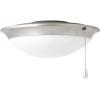 Progress Lighting AirPro Collection Four-Light Ceiling Fan Light, Brushed Nickel(Brushed Nickel)