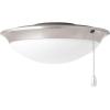Progress Lighting AirPro Collection Four-Light Ceiling Fan Light, Brushed Nickel(Brushed Nickel)
