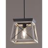 Progress Lighting Briarwood Collection 1-Light Bleached Oak Farmhouse Mini-Pendant Light, Galvanized, 9.00×10.00×10.00(Graphite)