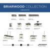 Progress Lighting Briarwood Collection 2-Light Ceiling Light, Flush Mount Ceiling Light Fixture for Interior Kitchen Lights, Hallway, Bedroom, Living Room, 12-Inch by 6-Inch, Galvanized Finish(Graphite)
