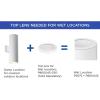 Progress Lighting Clear Glass Lens Collection Rim Coated Wet Location Outdoor Light Protection, 6 Inch Round, Black (P860046-031)(White)