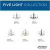 Progress Lighting Five-Light White Candles Traditional Chandelier Light, P4008-31, Textured Black(Bronze)