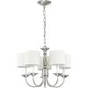 Progress Lighting Five-Light White Candles Traditional Chandelier Light, P4008-31, Textured Black(Nickel)