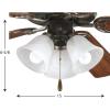 Progress Lighting P2600-20WB Fan Light Kit, Brown(Brown)