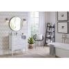 Progress Lighting P2992-163 Archie Collection Clear Double Prismatic Glass Coastal Bath Vanity, 3-Light, Vintage Brass(Antique Nickel)