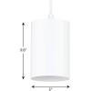 Progress Lighting P500356-031 6IN CYL RNDS Cylinder, Black, 12.00×6.00×6.00(White)