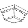 Progress Lighting P5744-31 Non-Metallic Ceiling Light with 1-Piece White Acrylic Diffuser, Black(Textured Black)