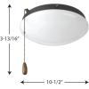 Progress Lighting Two-Light Universal Opal Glass Fan Light Kit, Graphite(Graphite)