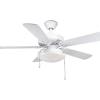 Progress Lighting Two-Light Universal Opal Glass Fan Light Kit, Graphite(White)