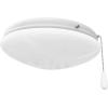 Progress Lighting Two-Light Universal Opal Glass Fan Light Kit, Graphite(White)