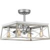 Briarwood Collection 22-Inch 3-Blade AC Motor Farmhouse Ceiling Fan Galvanized(Galvanized Finish)