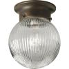 Progress Lighting 1-Light Glass Globe 6-3/8″ Close-to-Ceiling, Indoor, P3599-20, Antique Bronze(Bronze)