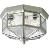 Progress Lighting 3-Light Beveled Glass 9-3/4″ Close-to-Ceiling, Indoor, P5788-20, Antique Bronze(Nickel)