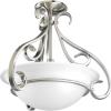 Progress Lighting 3-Light Foyer Pendant, Torino Collection, Indoor, P3843-09, Brushed Nickel(Nickel)