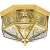 Progress Lighting 4-Light Beveled Glass 11-1/8″ Close-to-Ceiling, Indoor, P5789-20, Antique Bronze(Brass)