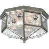 Progress Lighting 4-Light Beveled Glass 11-1/8″ Close-to-Ceiling, Indoor, P5789-20, Antique Bronze(Nickel)