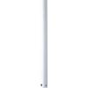 Progress Lighting AirPro Ceiling Fan Downrod, 3/4-Inch Diameter x 24-Inch Height, Compatible with AirPro Fans, Easy Installation, Ideal for 11- to 12-Foot Ceilings, Forged Black(White)