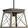 image:imageProgress Lighting Briarwood Collection 1Light Bleached Oak Farmhouse MiniPendant Light Galvanized 900x1000x1000Bronze
