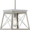 image:imageProgress Lighting Briarwood Collection 1Light Bleached Oak Farmhouse MiniPendant Light Galvanized 900x1000x1000Galvanized