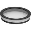 Progress Lighting Clear Glass Lens Collection Rim Coated Wet Location Outdoor Light Protection, 6 Inch Round, Black (P860046-031)(Black)