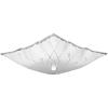 Progress Lighting P4961-30 Square Glass Close-to-Ceiling, 12-Inch Diameter x 5-1/2-Inch Height, White(Etched White)