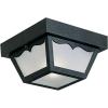 Progress Lighting P5744-31 Non-Metallic Ceiling Light with 1-Piece White Acrylic Diffuser, Black(Textured Black)