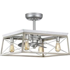 Briarwood Collection 22-Inch 3-Blade AC Motor Farmhouse Ceiling Fan Galvanized(Galvanized Finish)