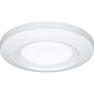 Progress Lighting 5-1/2″ Emblem Collection Surface Mount LED, Aluminum in White
