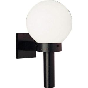Progress Lighting Acrylic Globe 1-Light Shatter-Resistant Acrylic Shade Modern Outdoor Wall Lantern Light, Outdoor, P5626-60, Matte Black