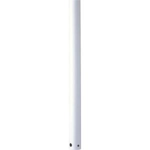 Progress Lighting AirPro Ceiling Fan Downrod, 3/4-Inch Diameter x 24-Inch Height, Compatible with AirPro Fans, Easy Installation, Ideal for 11- to 12-Foot Ceilings, Forged Black(White)