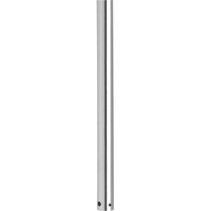 Progress Lighting AirPro Ceiling Fan Downrod, 3/4-Inch Diameter x 24-Inch Height, Compatible with AirPro Fans, Easy Installation, Ideal for 11- to 12-Foot Ceilings, Forged Black(Polished Chrome)