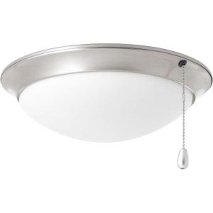 Progress Lighting AirPro Collection Four-Light Ceiling Fan Light, Brushed Nickel(Brushed Nickel)