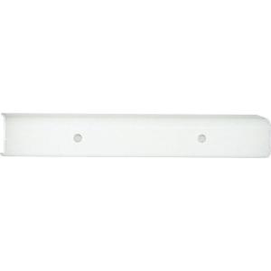 Progress Lighting Channel Glass Collection 4-Light Glass Traditional Bath Vanity Light, Indoor, P3110-30, White(White)
