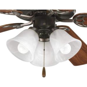 Progress Lighting P2600-20WB Fan Light Kit, Brown(Brown)