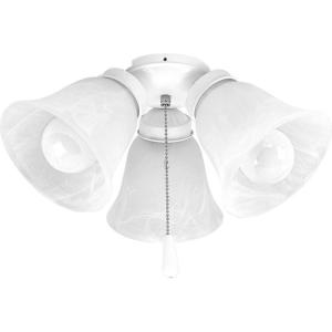 Progress Lighting P2600-20WB Fan Light Kit, Brown(White)