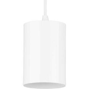 Progress Lighting P500356-031 6IN CYL RNDS Cylinder, Black, 12.00×6.00×6.00(White)
