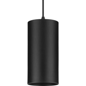 Progress Lighting P550100-031-30 6IN CYL RNDS Cylinder, Black 12.00×6.00×6.00
