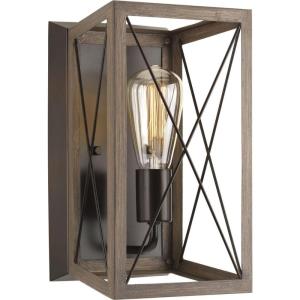 Progress Lighting P710012-143 Briarwood Graphite One-Light Wall Sconce, , Black(Antique Bronze)