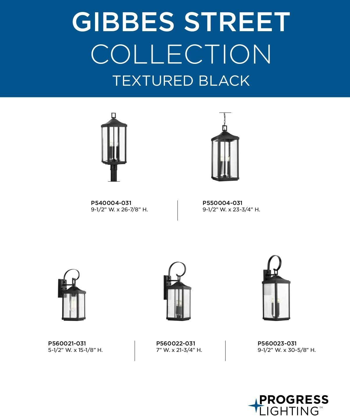 image:imageGibbes Street Collection 3Light Clear Beveled Glass New Traditional Outdoor Large Wall Lantern Light Textured BlackTextured Black