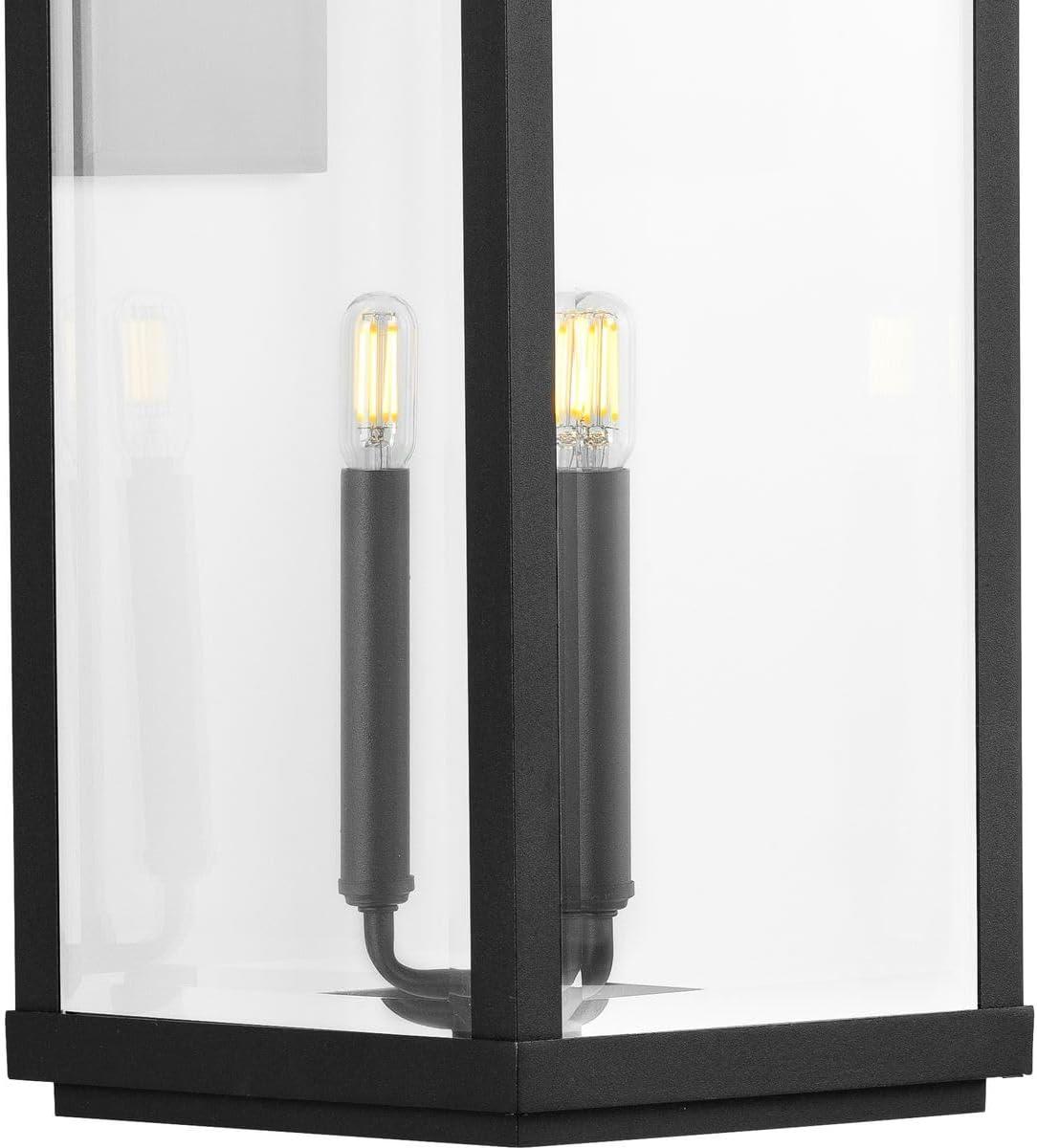 image:imageGibbes Street Collection 3Light Clear Beveled Glass New Traditional Outdoor Large Wall Lantern Light Textured BlackTextured Black