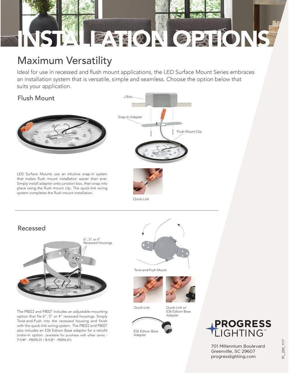 image:imageProgress Lighting P82222830K Led Flush Mount White