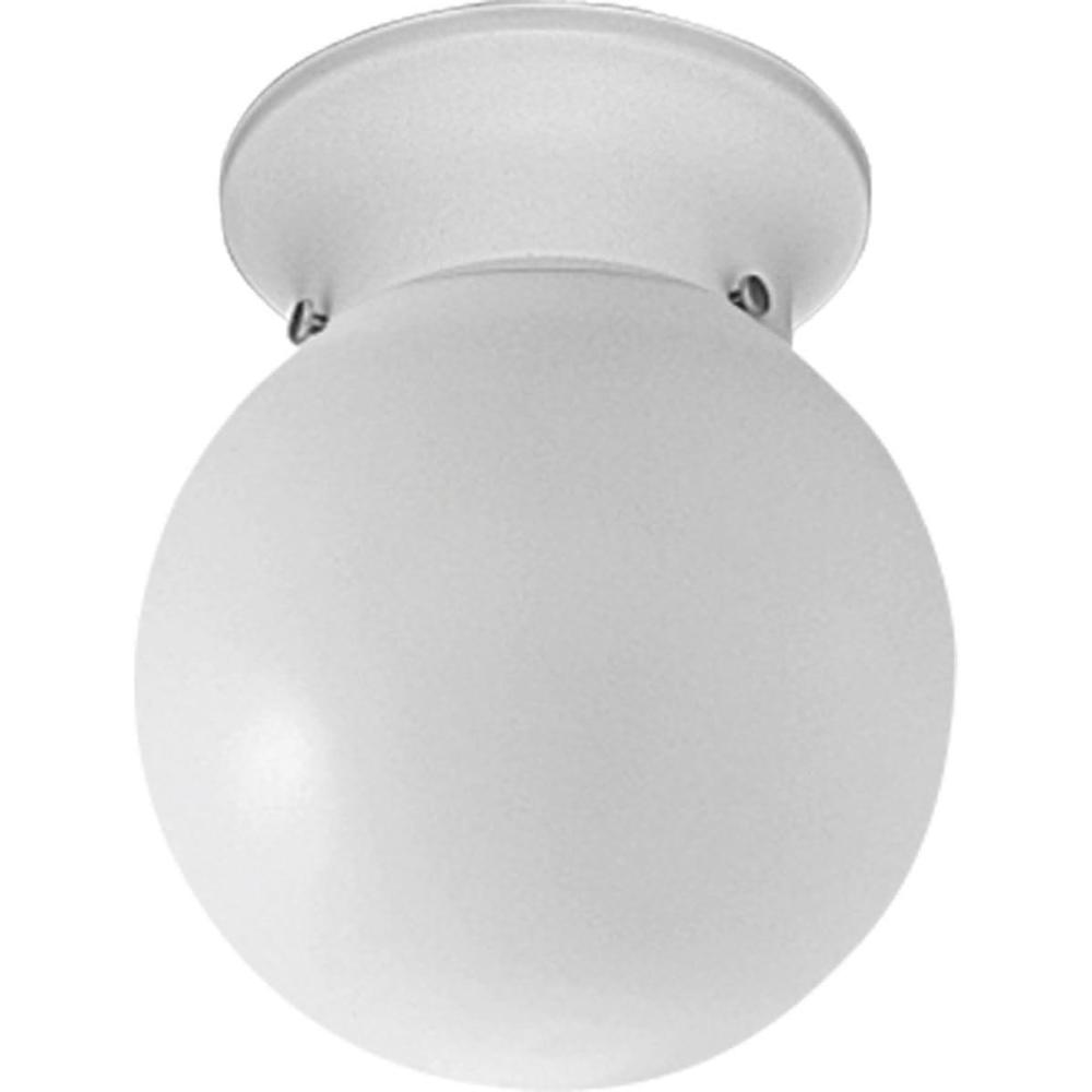 image:imageProgress Lighting P360530 Ceiling Fixture with White Glass Globe White