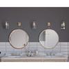 Calhoun Collection 1-Light Clear Glass Farmhouse Bath Vanity Light Brushed Nickel(Nickel)
