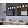 Progress Lighting Alexa Collection 4-Light Etched Opal Glass Modern Bath Vanity Light Brushed Nickel(Antique Bronze)