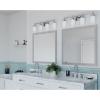 Progress Lighting Alexa Collection 4-Light Etched Opal Glass Modern Bath Vanity Light Brushed Nickel(Brushed Nickel)