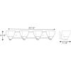 Progress Lighting Appeal Collection 4-Light Etched White Glass Modern Bath Vanity Light Brushed Nickel(Nickel)