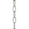 Progress Lighting Accessory Chain – 10′ of 9 Gauge Chain, Indoor & Outdoor, P8757-09, Brushed Nickel