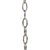 Progress Lighting Accessory Chain – 10′ of 9 Gauge Chain, Indoor & Outdoor, P8757-104, Polished Nickel