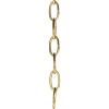 Progress Lighting Accessory Chain – 10′ of 9 Gauge Chain, Indoor & Outdoor, P8757-77, Forged Bronze(Natural Brass)